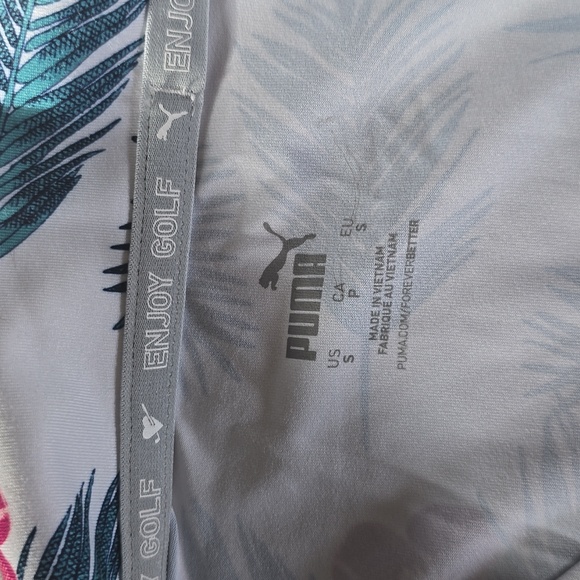 PUMA Golf Tropical Sleeveless Polo Top Size S & Size M Skort Set W/Pockets - Picture 5 of 11